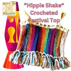 HIPPIE SHAKE HAND CROCHETED FESTIVAL TOP